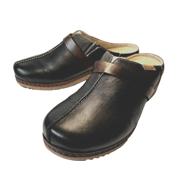 Pikolinos Granada Clogs Womens EU 40 US 9.5 Black Slip On Memory Foam Comfort - Picture 1 of 6